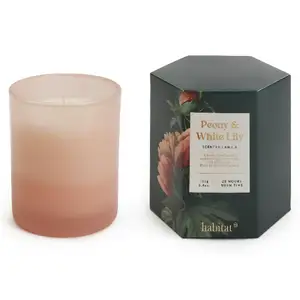 Habitat Scented Boxed Candle - Peony & White Lily 