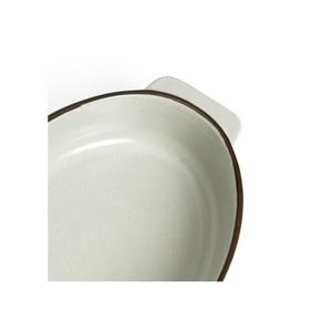 Habitat 29cm Speckle Medium Ceramic Oval Roaster- Grey - gallery image 3