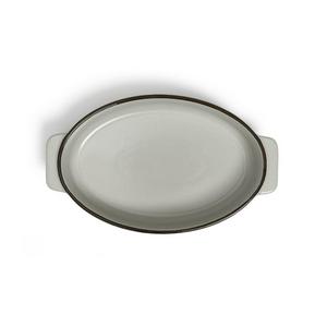 Habitat 29cm Speckle Medium Ceramic Oval Roaster- Grey - gallery image 5