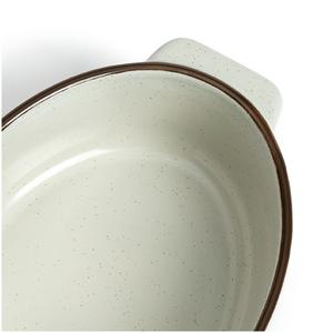 Habitat Speckle Small Ceramic Roaster - Grey - gallery image 3