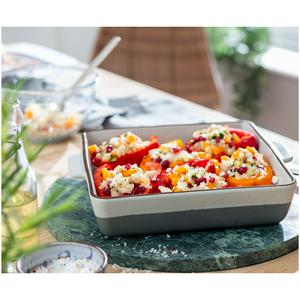 Habitat Speckle 27cm Square Ceramic Roaster - Grey - gallery image 2