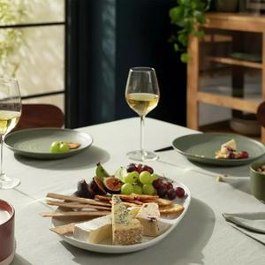 Habitat Riko Oval Porcelain Serving Platter - White - gallery image 2