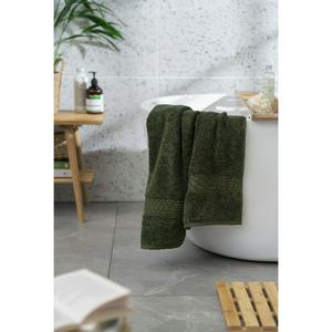 Habitat Egyptian Bath Towel - Forest Green - gallery image 4
