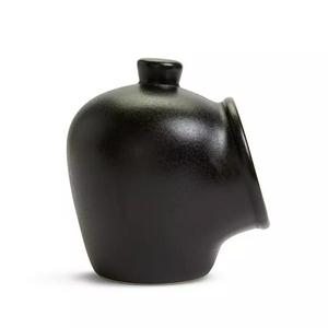 Habitat Industrial Stoneware Salt Container - Black - gallery image 3
