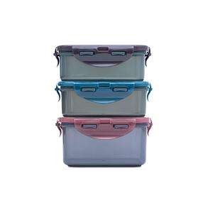 Lock & Lock Eco Rectangular Set 2x350ml & 470ml 3pc - gallery image 2