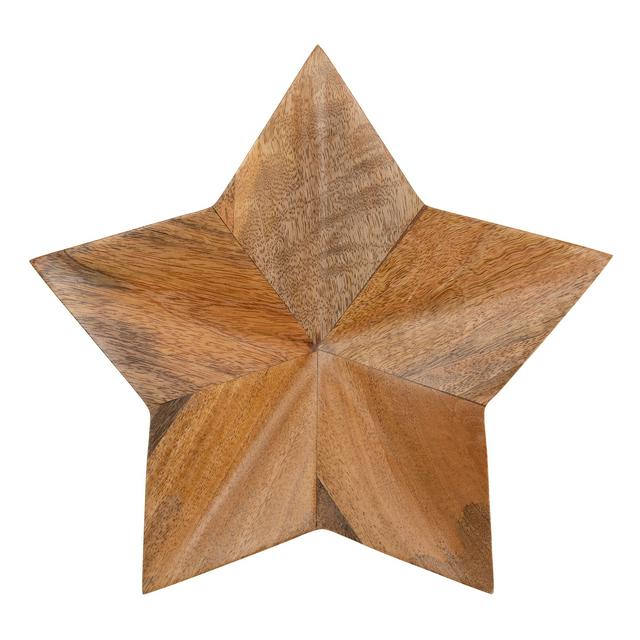 wooden light up star sainsbury's