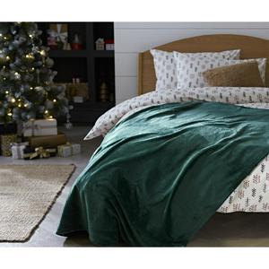 Sainsbury's Home Fleece Throw - Emerald - 125X150cm - gallery image 5