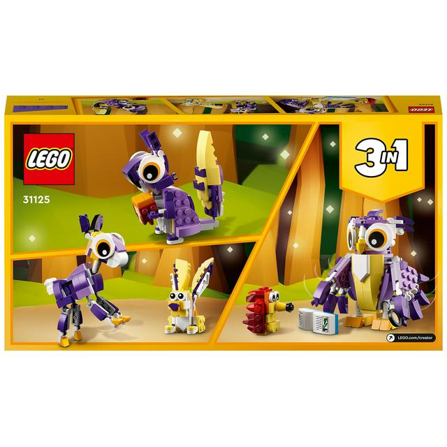 LEGO Creator 3in1 Fantasy Forest Creatures Animal Toys 31125