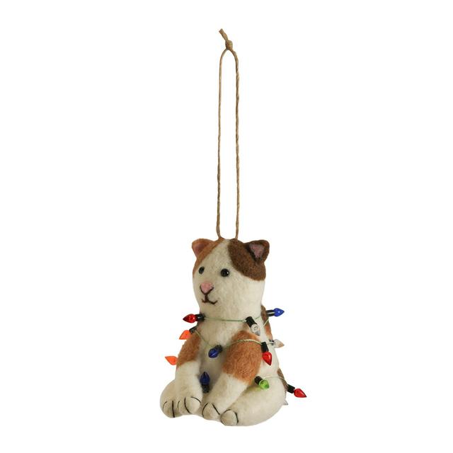 Habitat Felt Cat Hanging Decorations - gallery image 1