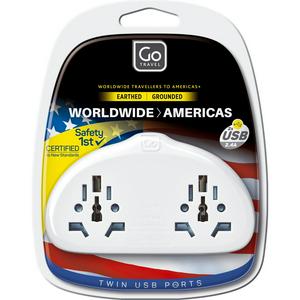 Go Travel World-USA Adaptor Duo USB