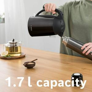 Bosch 1.7L TWK3P423GB DeslineLine Stainless Steel Cordless Kettle - Black - gallery image 5