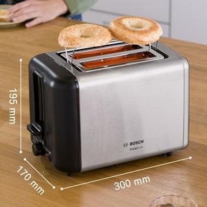 Bosch TAT4P440GB DesignLine 2 Slice Toaster Stainless Steel - gallery image 5