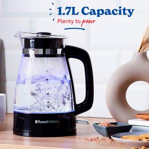 Russell Hobbs Black Classic Glass Kettle 26080 - gallery image 5