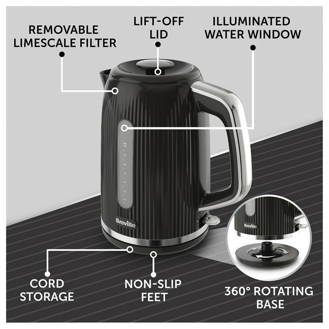 Breville VKT221 Bold Kettle Black Sainsbury's