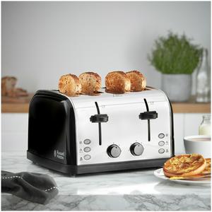 Russell Hobbs Worcester 4 Slice Black Toaster 28360 - gallery image 5