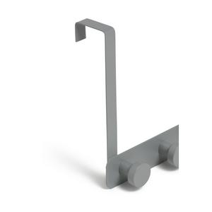 Habitat Over Door 5 Round Hooks Grey - gallery image 3