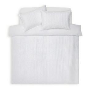 Sainsbury's Home Crinkle Bedding Set - White - gallery image 3