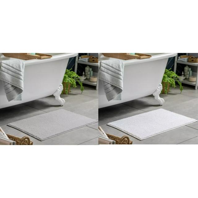 Sainsbury's Home Bobble Bath Mat White - gallery image 1
