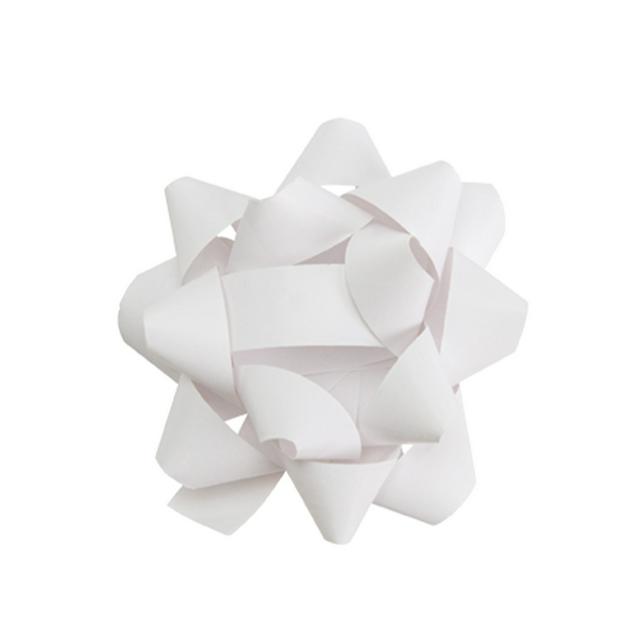 Sainsburys Sainsbury's Large  Recyclable Paper Present Gift Wrap Bow White