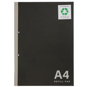 Sainsbury's Home Lined Refill Pad Black/White/Grey A4