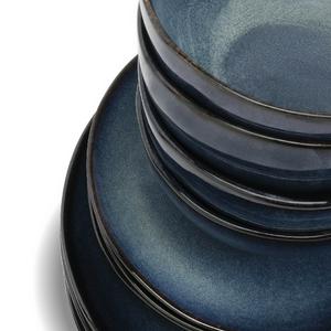 Habitat 12pc Reactive Dinner Set - Navy - gallery image 3