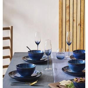 Habitat 12pc Reactive Dinner Set - Navy - gallery image 5