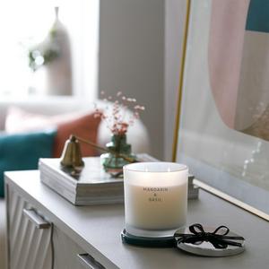 Habitat Large Candle with Lid - Mandarin & Basil - gallery image 2