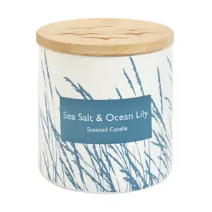 Sainsbury's Home 300g Candle with Lid -  Sea Salt & Ocean Lily