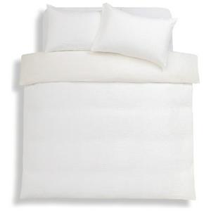 Habitat Patterned Waffle Bedding Set - White - gallery image 2