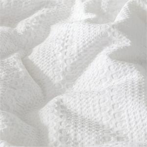 Habitat Patterned Waffle Bedding Set - White - gallery image 3