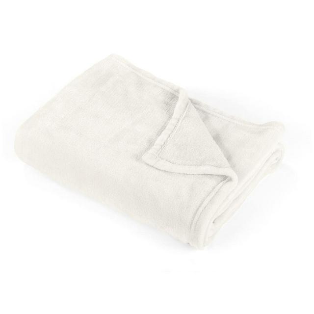 Sainsbury's Home Super Soft Fleece Throw - 125x150cm - Taupe - gallery image 1