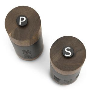 Habitat Acacia Wood Salt and Pepper Mill - Black - gallery image 3