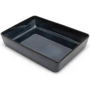 SAINSBURYS > General > Habitat Reactive Stoneware Roaster - Navy Blue