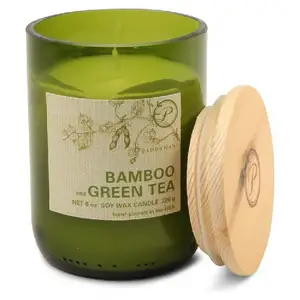 Paddywax 226g Glass Soy Wax Candle - Bamboo & Green Tea