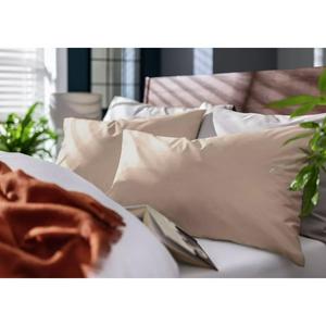 Habitat Cotton Rich Pillowcase Pair Taupe - gallery image 2