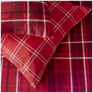 Habitat Xmas Robin Check Bedding Set Red - gallery image 4