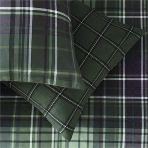Habitat Xmas Robin Check Bedding Set Green - gallery image 5