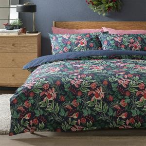 Sainsbury's Home The Night Before Xmas Print Bedding Set Blush