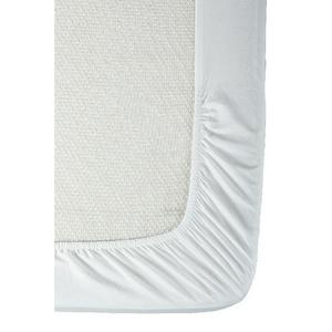 Habitat Pure Cotton 200TC Deep Fitted Sheet - White - gallery image 2