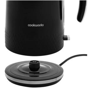 Cookworks Textures Selcey Kettle - Black - gallery image 2