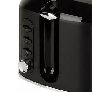 Cookworks Texture Tilly 2 Slice Toaster - Black - gallery image 3