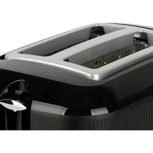 Cookworks Texture Tilly 2 Slice Toaster - Black - gallery image 5