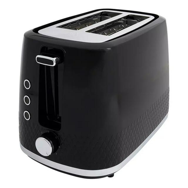 Cookworks Textures Selcey 2 Slice Toaster - Black