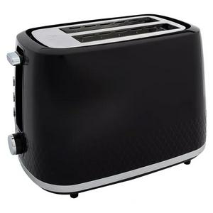 Cookworks Textures Selcey 2 Slice Toaster - Black - gallery image 3