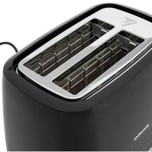 Cookworks Textures Selcey 2 Slice Toaster - Black - gallery image 4