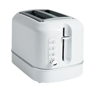 Cookworks Texture Tilly 2 Slice Toaster - White - gallery image 5