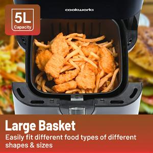 Cookworks Digital Air Fryer 5L - gallery image 3