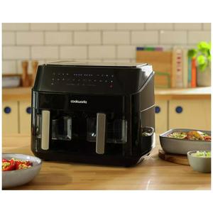 Cookworks 9L Dual Air Fryer - Black - gallery image 2