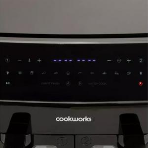 Cookworks 9L Dual Air Fryer - Black - gallery image 5