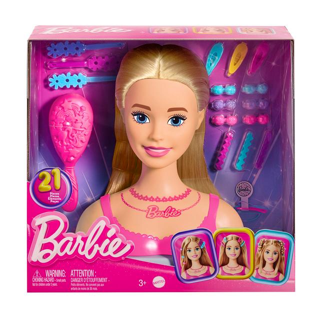【みー】 Barbie ヘッドアクセサリー IBT Barbie-3 Barbie Styling Head & Accessories | Sainsbury's